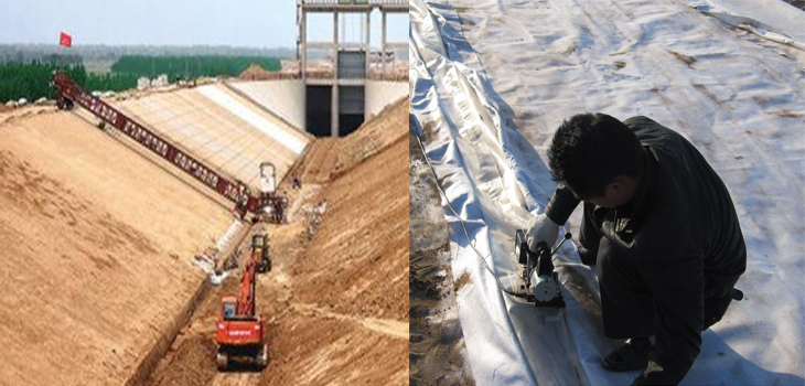 土工膜遇到混凝土建筑物無法焊接時應(yīng)該怎么辦？